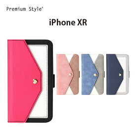 アウトレット iPhoneXR ケース 手帳型 カバー ピンク ブルー ネイビー ストラップホール カードポケット カードホルダー カード 収納 ミラー 鏡 マグネットロック iPhone XR アイフォン あいふぉん テンアール アイフォンXR iphoneケース