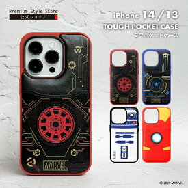 iPhone 14 13 ケース カバー キャラクター MARVEL マーベル STAR WARS スター・ウォーズ アベンジャーズ アイアンマン キャプテン・アメリカ R2-D2 ブラック レッド ホワイト 黒 赤 白 ストラップホール カードポケット カードホルダー カード 耐衝撃 iPhone14 iPhone13