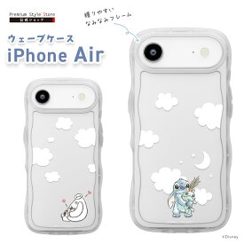 iPhoneAir 用 ウェーブケース ディズニー キャラクター ハイブリッド タフ スティッチなみなみ スティッチ ベイマックス iPhone Air