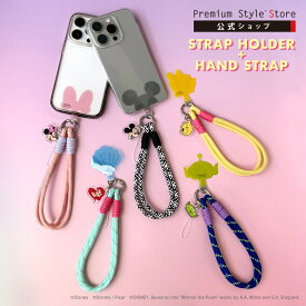 ハンドストラップ 携帯ストラップ ディズニー ピクサー キャラクター プリンセス ミッキーマウス ミッキー ミニーマウス ミニー ミニーちゃん プー プーさん アリエル エイリアン Disney Pixar ストラップホルダー カラビナ コード 紐 ひも 太め 後付け