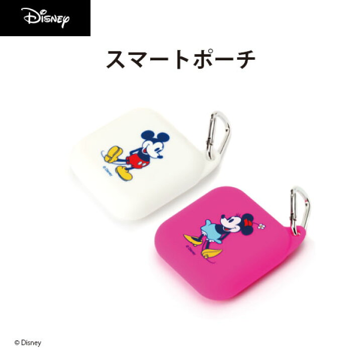 楽天市場 スマートポーチ Disney ディズニー Mickey Mouse ミッキーマウス Minnie Mouse ミニーマウス キャラクターデザイン カラビナ付き Premium Style Store