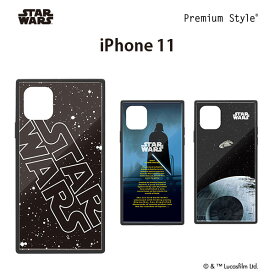 アウトレット iPhone11 ケース カバー スター・ウォーズ STAR WARS ロゴ ダース・ベイダー ブラック 黒 ブルー 青 強化ガラス 耐衝撃 ストラップホール iPhone 11 アイフォン イレブン アイフォン11 iPhoneケース