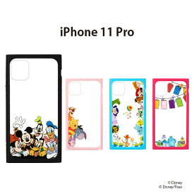 アウトレット iPhone11Pro ケース カバー ディズニー キャラクター ミッキーマウス ドナルドダック ミニーマウス プー イーヨー ピグレット ウッディ バズ サリー マイク Disney ストラップホール 耐衝撃 強化ガラス タフ 丈夫 iPhone 11Pro iPhone11 Pro iPhone 11 Pro