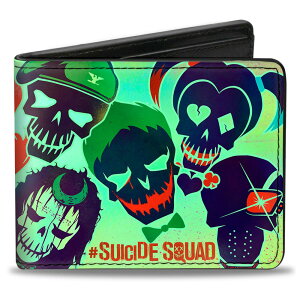 SUICIDE SQUAD X[TChXNbh (W[J[ a 80N ) - Stylized Character Faces Scattered Greens / z y / ItBVz
