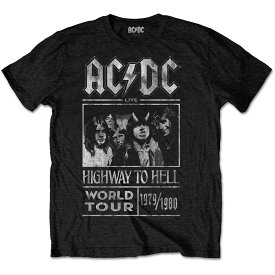 AC/DC エーシーディーシー (デビュー50周年 ) - HIGHWAY TO HELL WORLD TOUR 1979 / 1980 （復刻ツアーTシリーズ） / Tシャツ / メンズ 【公式 / オフィシャル】