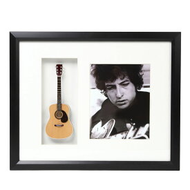 BOB DYLAN ボブディラン - Mini Guitar Framed Shadow Box / ミニチュア楽器 【公式 / オフィシャル】