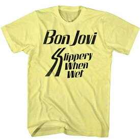 BON JOVI ボン・ジョヴィ (4月公式ドキュメンタリー配信開始 ) - SLIPPERY WHEN / Tシャツ / メンズ 【公式 / オフィシャル】