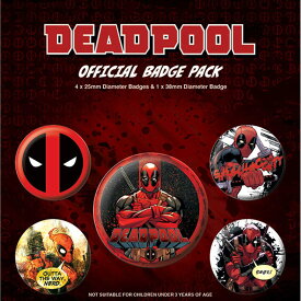 DEADPOOL デッドプール ( 7月26日新作公開 ) - Badge Pack 5個セット / バッジ 【 公式 / オフィシャル 】