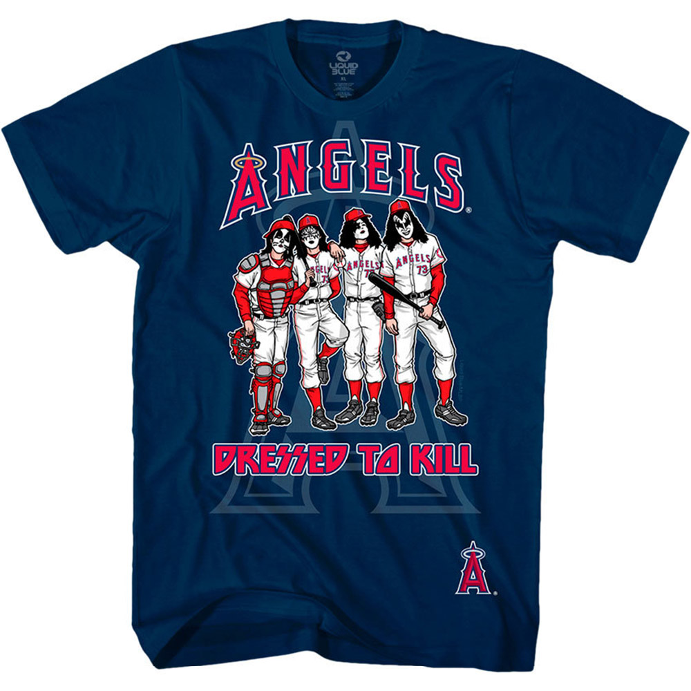  KISS キッス (結成50周年 LOS ANGELES ANGELS KISS DRESSED TO KILL   Tシャツ   メンズ 