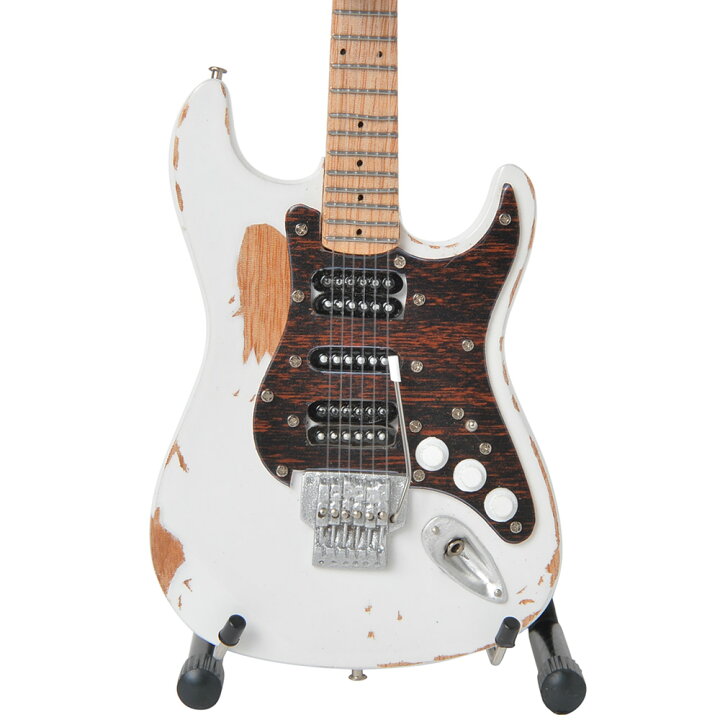 楽天市場 Motley Crue モトリークルー デビュー40周年 Mick Mars Vintage White Mini Guitar ミニチュア楽器 公式 オフィシャル Pgs