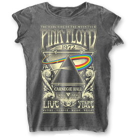 【 クーポン で最大10%OFF】 PINK FLOYD ピンクフロイド (シド映画5月公開 ) - Carnegie Hall / Black Label（ブランド） / Tシャツ / レディース 【公式 / オフィシャル】