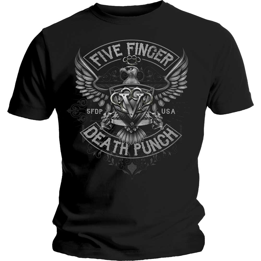 FIVE FINGER DEATH PUNCH ファイヴフィンガーデスパンチ (8/19 新譜発売 ) - Howe Eagle Crest / Tシャツ / メンズ 【公式 / オフィシャル】
