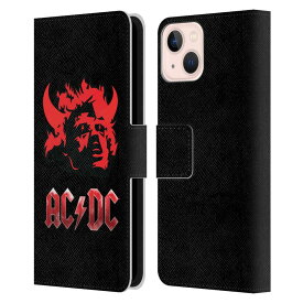 AC/DC エーシーディーシー (デビュー50周年 ) - Devil's Head レザー手帳型 / Apple iPhoneケース 【公式 / オフィシャル】