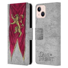 GAME OF THRONES ゲーム・オブ・スローンズ - Sigil Flags / Lannister レザー手帳型 / Apple iPhoneケース 【公式 / オフィシャル】