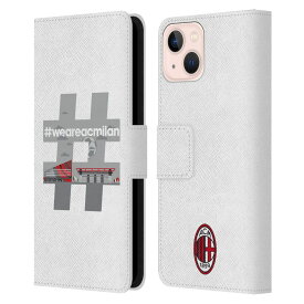 AC MILAN ACミラン (創設125年 ) - Hashtag レザー手帳型 / Apple iPhoneケース 【公式 / オフィシャル】