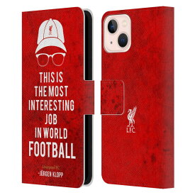 LIVERPOOL FC リヴァプールFC - Interesting Job Icon レザー手帳型 / Apple iPhoneケース 【公式 / オフィシャル】