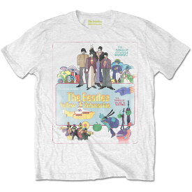 THE BEATLES ザ・ビートルズ (ABBEY ROAD発売55周年記念 ) - Yellow Submarine Vintage Movie Poster / Tシャツ / メンズ 【公式 / オフィシャル】