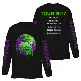 YOUNG THUG ヤング・サグ - Thugger Globe / バック & アームプリントあり / 長袖 / Tシャツ / メンズ 【公式 / オフィシャル】