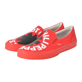 RED HOT CHILI PEPPERS レッチリ (5月来日 ) - CANVAS SLIP-ON RHCP Red / VISION STREET WEAR（ブランド） / スニーカー / レディース 【公式 / オフィシャル】