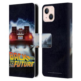 BACK TO THE FUTURE バックトゥザフューチャー - I Key Art / Delorean レザー手帳型 / Apple iPhoneケース 【公式 / オフィシャル】