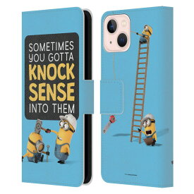 MINIONS ミニオンズ (7月19日新作公開 ) - Knock Sense レザー手帳型 / Apple iPhoneケース 【公式 / オフィシャル】