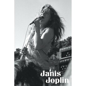 JANIS JOPLIN ジャニスジョプリン - Mic B&W / ポスター 【公式 / オフィシャル】