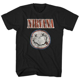 NIRVANA ニルヴァーナ (カートコバーン追悼30周年 ) - Distressed Logo / Tシャツ / メンズ 【公式 / オフィシャル】