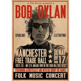 BOB DYLAN ボブディラン - Manchester 1966 / ポスター 【公式 / オフィシャル】