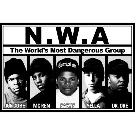 N.W.A. エヌダブリュエー (結成 40周年 ) - N.W.A. / ポスター 【公式 / オフィシャル】