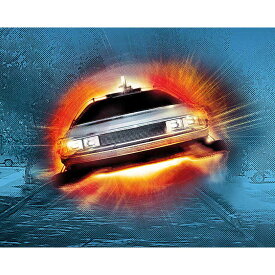 BACK TO THE FUTURE バックトゥザフューチャー - Delorean /キャンバス・プリント木枠（40×50×3.8cm） / インテリア額 【公式 / オフィシャル】