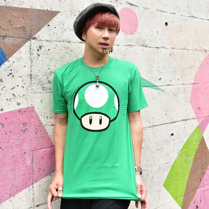 楽天市場】SUPER MARIO スーパーマリオ - 1-UP Mushroom / Tシャツ 