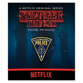 STRANGER THINGS ストレンジャー・シングス (シーズン5 撮影開始 ) - Hawkins Police / メタル・ピンバッジ / バッジ 【公式 / オフィシャル】
