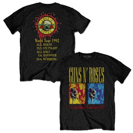 GUNS N ROSES ガンズアンドローゼズ - Use Your Illusion World Tour / バックプリントあり / Tシャツ / メンズ 【公式 / オフィシャル】