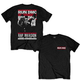 RUN DMC ランディーエムシー - Rap Invasion / バックプリントあり / Tシャツ / メンズ 【公式 / オフィシャル】
