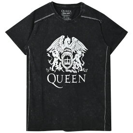 QUEEN クイーン - Classic Crest / Black Label（ブランド） / Snow Wash / Tシャツ / メンズ 【公式 / オフィシャル】