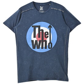 THE WHO ザ・フー (結成60周年 ) - Target Logo / Black Label（ブランド） / Snow Wash / Tシャツ / メンズ 【公式 / オフィシャル】