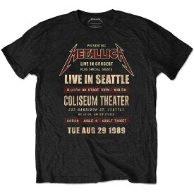 METALLICA メタリカ - Seattle '89 / ECO-TEE / Tシャツ / メンズ 【公式 / オフィシャル】