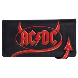 AC/DC エーシーディーシー (デビュー50周年 ) - Logo Lightning Embossed Purse Wallet / 財布 【公式 / オフィシャル】
