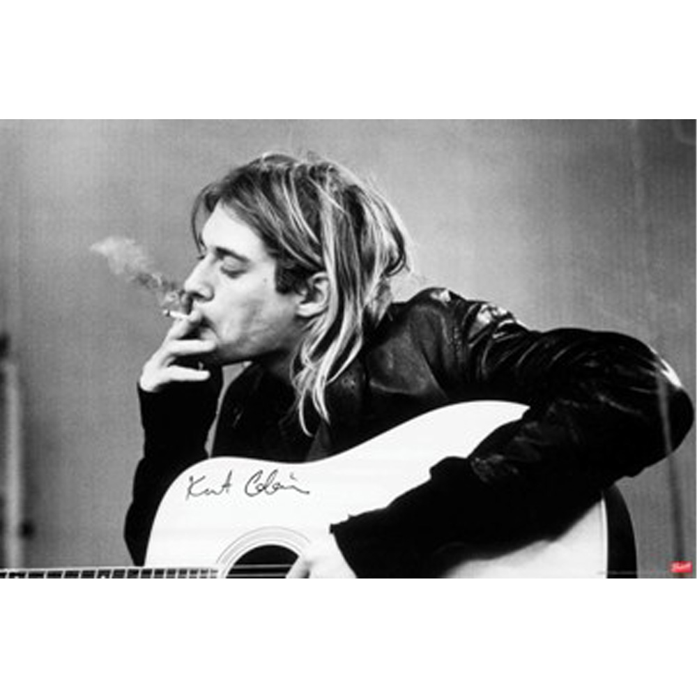 RockEntertainment公式グッズ 正規ライセンスアイテム NIRVANA ニルヴァーナ Nevermind 発売30周年 - ポスター 2020モデル Cobain 評判 公式 Kurt Smoking オフィシャル