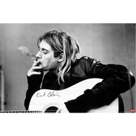 NIRVANA ニルヴァーナ (Nevermind 35周年 ) - Kurt Cobain Smoking / ポスター 【公式 / オフィシャル】