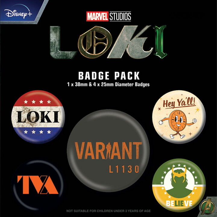 楽天市場】LOKI ロキ - TVA / 缶バッジ5個セット / バッジ : PGS 