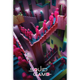 SQUID GAME イカゲーム - Crazy Stairs / ポスター 【公式 / オフィシャル】