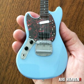 NIRVANA ニルヴァーナ (カートコバーン追悼30周年 ) - Fender Mustang Sonic Blue / ミニチュア楽器 【公式 / オフィシャル】