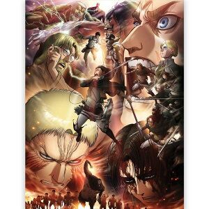 ATTACK ON TITAN i̋l - Season3 / LoXEvgؘgirbNTCY 60 x 80×3.8cmj