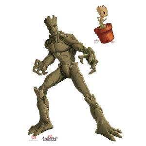GUARDIANS OF THE GALAXY �K�[�f�B�A���Y�E�I�u�E�M�����N�V�[ - GROOT & LITTLE GROOT / �X�^���h�A�b�v �y���� / �I�t�B�V�����z