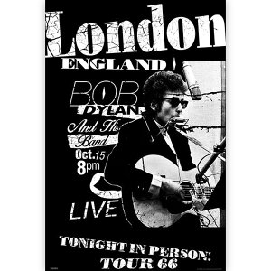 BOB DYLAN �{�u�f�B���� (���a 85���N ) - London Tour 66 / �|�X�^�[ �y���� / �I�t�B�V�����z