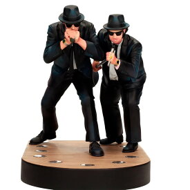 BLUES BROTHERS ブルースブラザーズ (公開 45周年 ) - Jake and Elwood Blues Singing 1:10 Scale Figure with Lighted Base / フィギュア・人形 【公式 / オフィシャル】