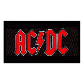 AC/DC エーシーディーシー (デビュー50周年 ) - RED LOGO / ワッペン 【公式 / オフィシャル】
