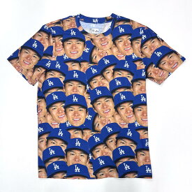 YOSHINOBU YAMAMOTO 山本由伸 - MLB公式 LOS ANGELES DODGERS FACE SUBLIMATED / 限定 / Tシャツ / メンズ 【公式 / オフィシャル】