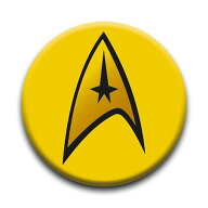 STAR TREK スタートレック (60周年 ) - CAPTAIN LOGO / バッジ 【公式 / オフィシャル】